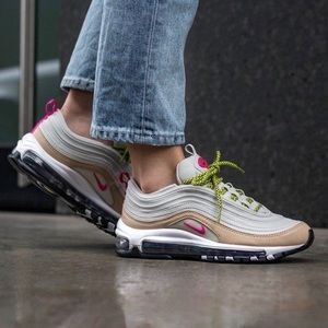 nike air max 97 light bone deadly pink nike air max 97 light bone deadly pink
